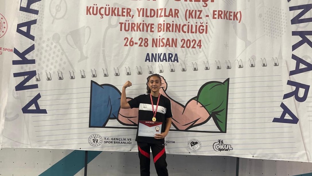 Öğrencimiz Gülistan Gönen Türkiye Şampiyonu Oldu