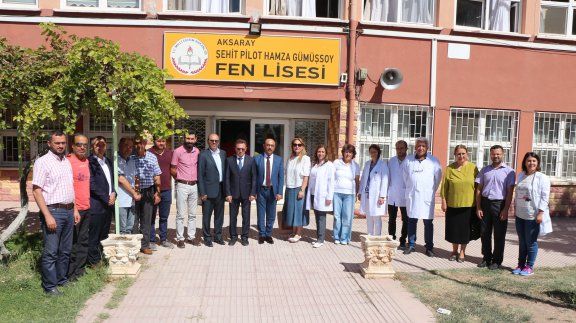 İl Milli Eğitim Müdürümüz Hacı Ömer KARTAL, Şehit Pilot Hamza Gümüşsoy Fen Lisesini Ziyaret Etti