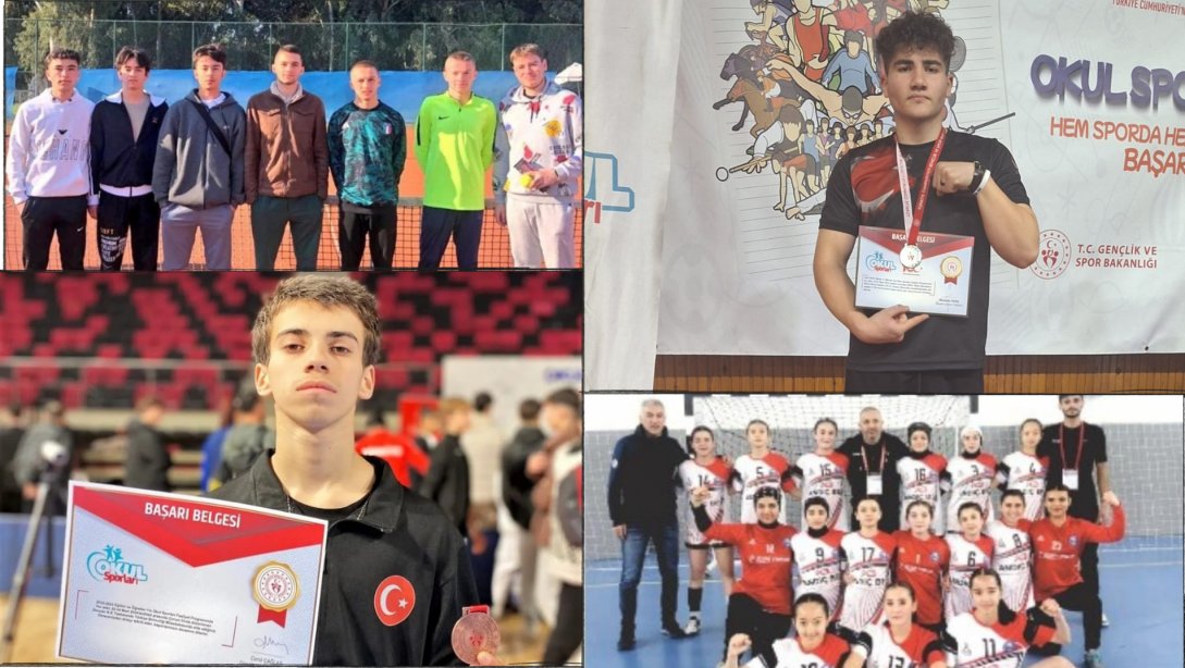 Okullarımız, Çeşitli Spor Branşlarında Türkiye Dereceleri Aldı