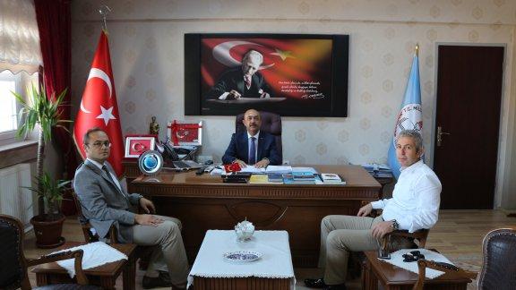 Aksaray İdare Mahkemesi Başkanı ve Aksaray Cumhuriyet Başsavcısından Müdürlüğümüze  Veda Ziyareti
