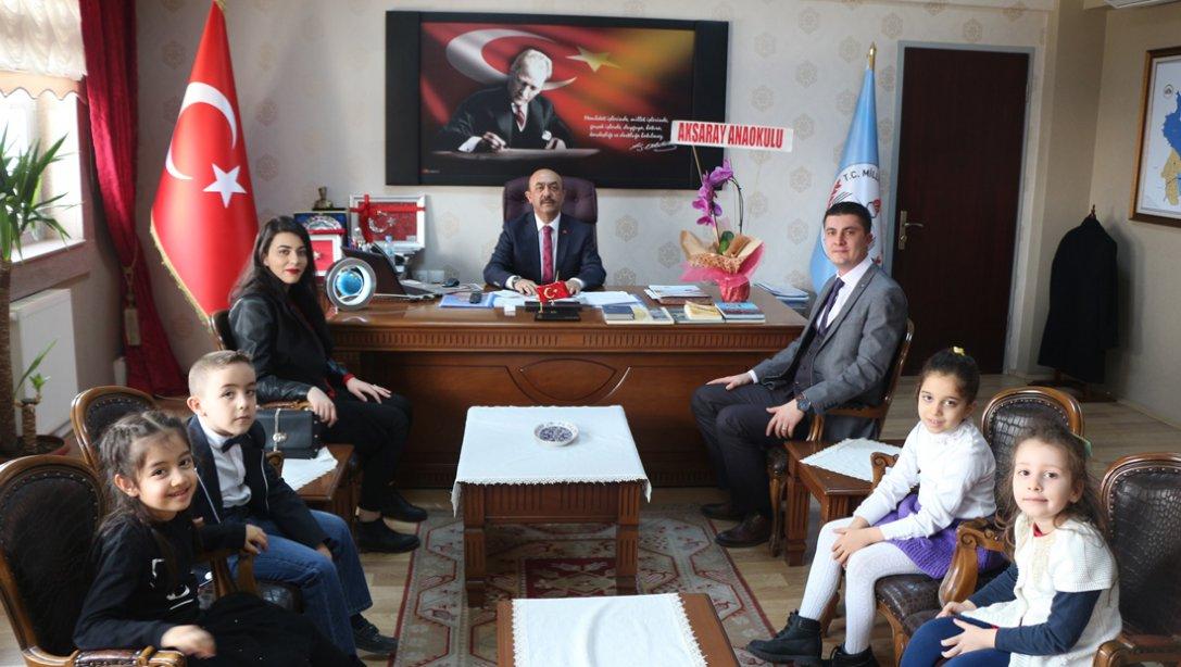 Aksaray Anaokulu  Okul Müdürü, Öğretmen ve Öğrencileri Müdürlüğümüzü Ziyaret Etti