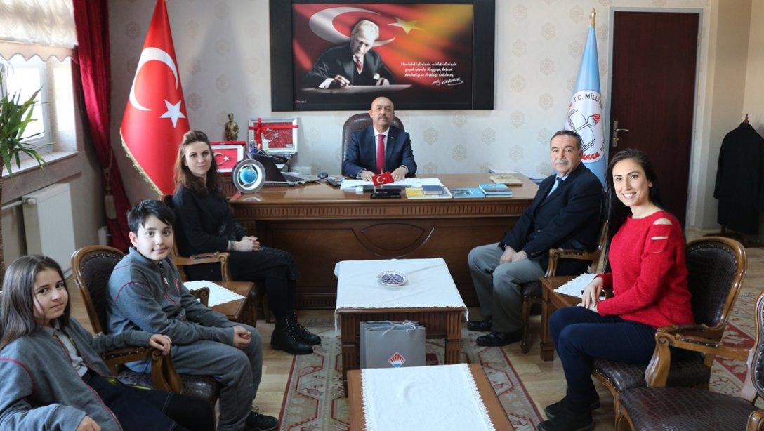 Özel Aksaray Bahçeşehir Koleji Müdürü, Öğretmenleri ve Öğrencileri Müdürlüğümüzü Ziyaret Etti