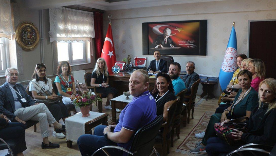 İlimiz Merkez Aksaray Atatürk Anadolu Lisesinin Yabancı Misafirleri Müdürlüğümüzü Ziyaret Etti