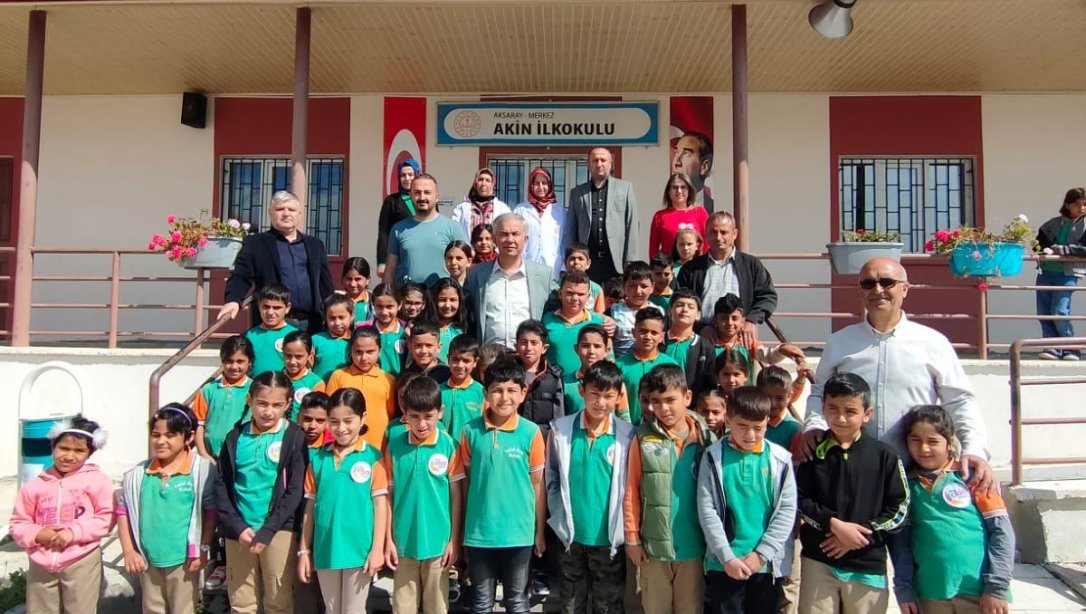 İl Millî Eğitim Müdürümüz Sayın Metin ALPASLAN, Akin İlkokulunu ve Ortaokulunu Ziyaret Etti